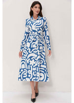 Abstract Harmony Shirt Dress