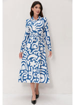 Abstract Harmony Shirt Dress