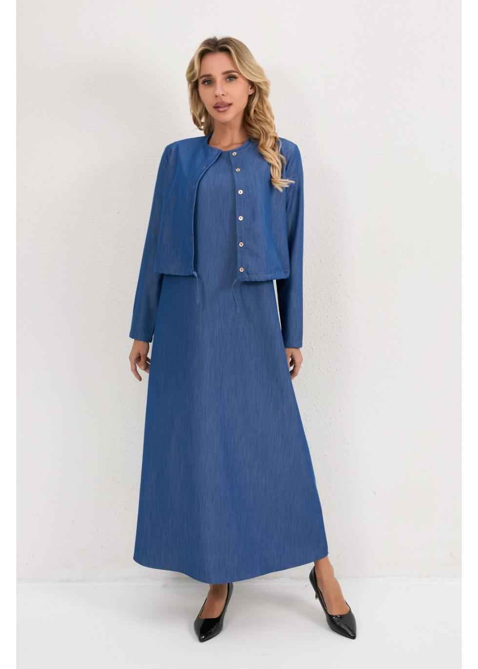 Deep Ocean Blue Midi Set