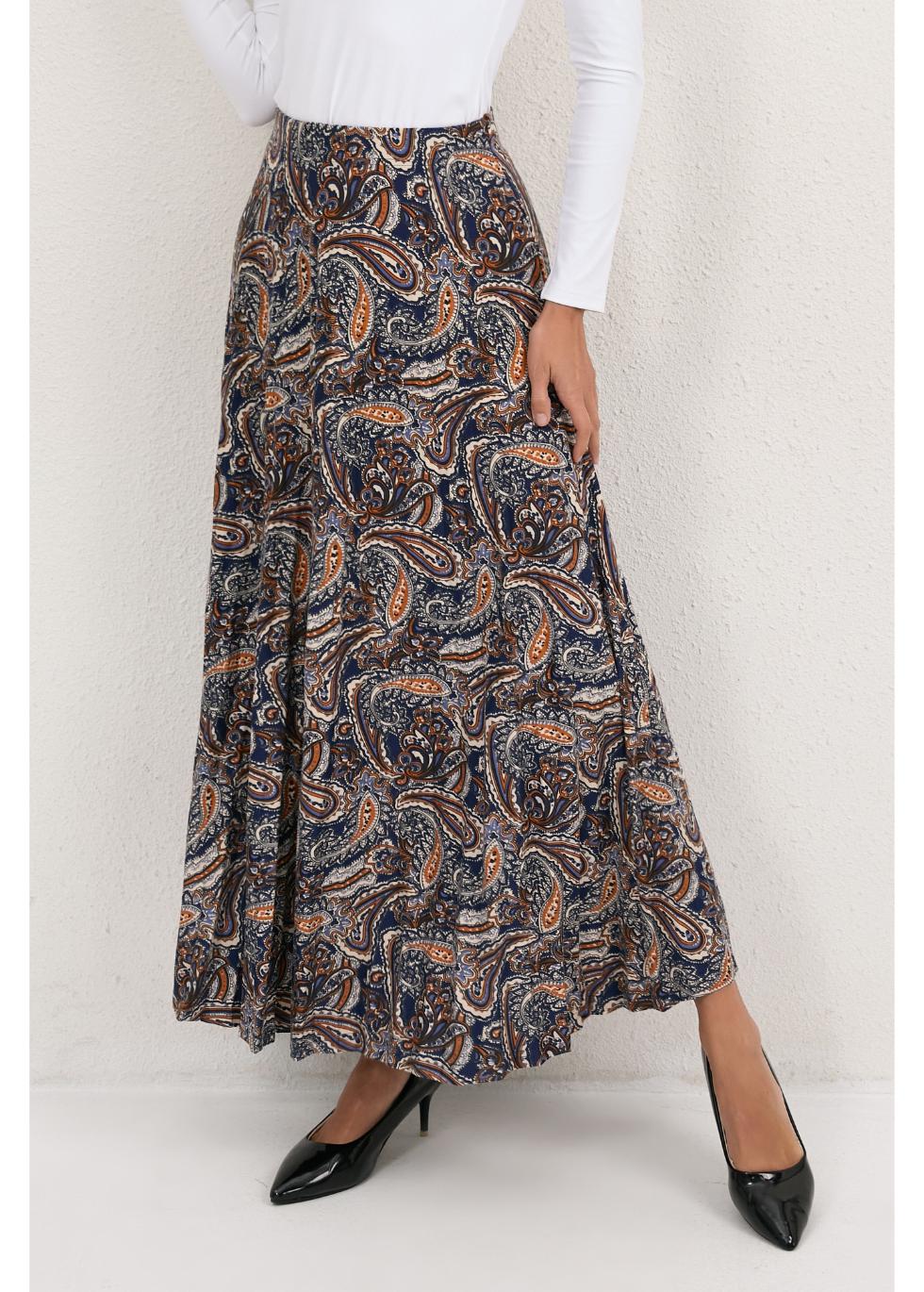 Tapestry Bloom Midi Skirt