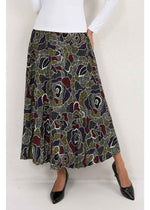 Mystic Petal Midi Skirt