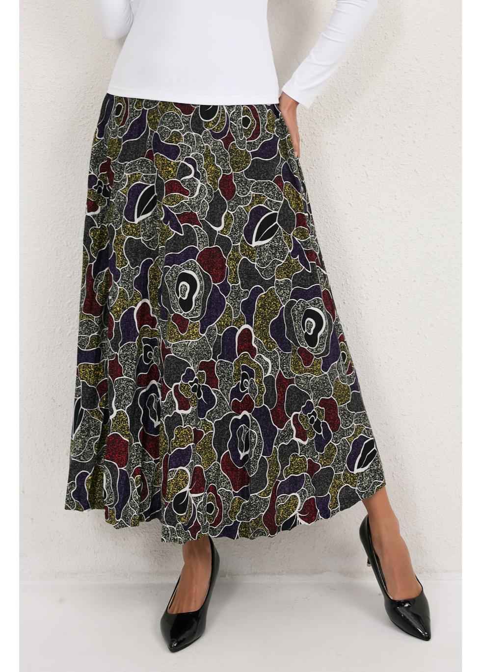 Mystic Petal Midi Skirt