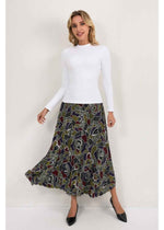 Mystic Petal Midi Skirt