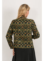 Olive Short Bow Blouse