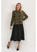 Olive Short Bow Blouse