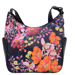 Classic Hobo With Studded Side Pockets - 433