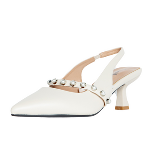 Sophia Slingback Pumps Ivory - By Baano