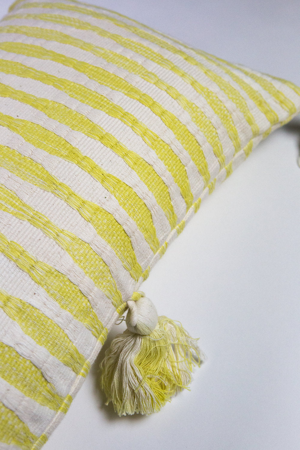 Antigua Pillow - Naturally Dyed Yellow