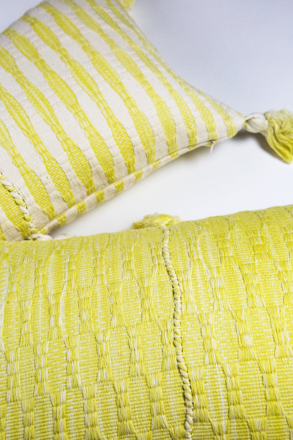 Antigua Pillow - Naturally Dyed Yellow