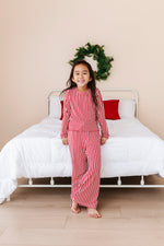 Red Stripes | GIRLS WIDE-LEG SET - By Baano