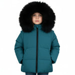 Pramie Little Boys Teal Jacket 18M–8Y | Stylish Winter Coat for Kids