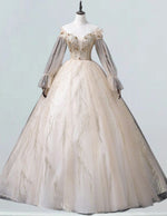 Off-Shoulder Tulle Ball Gown | Girls' Prom & Evening Dress | Elegant & Formal