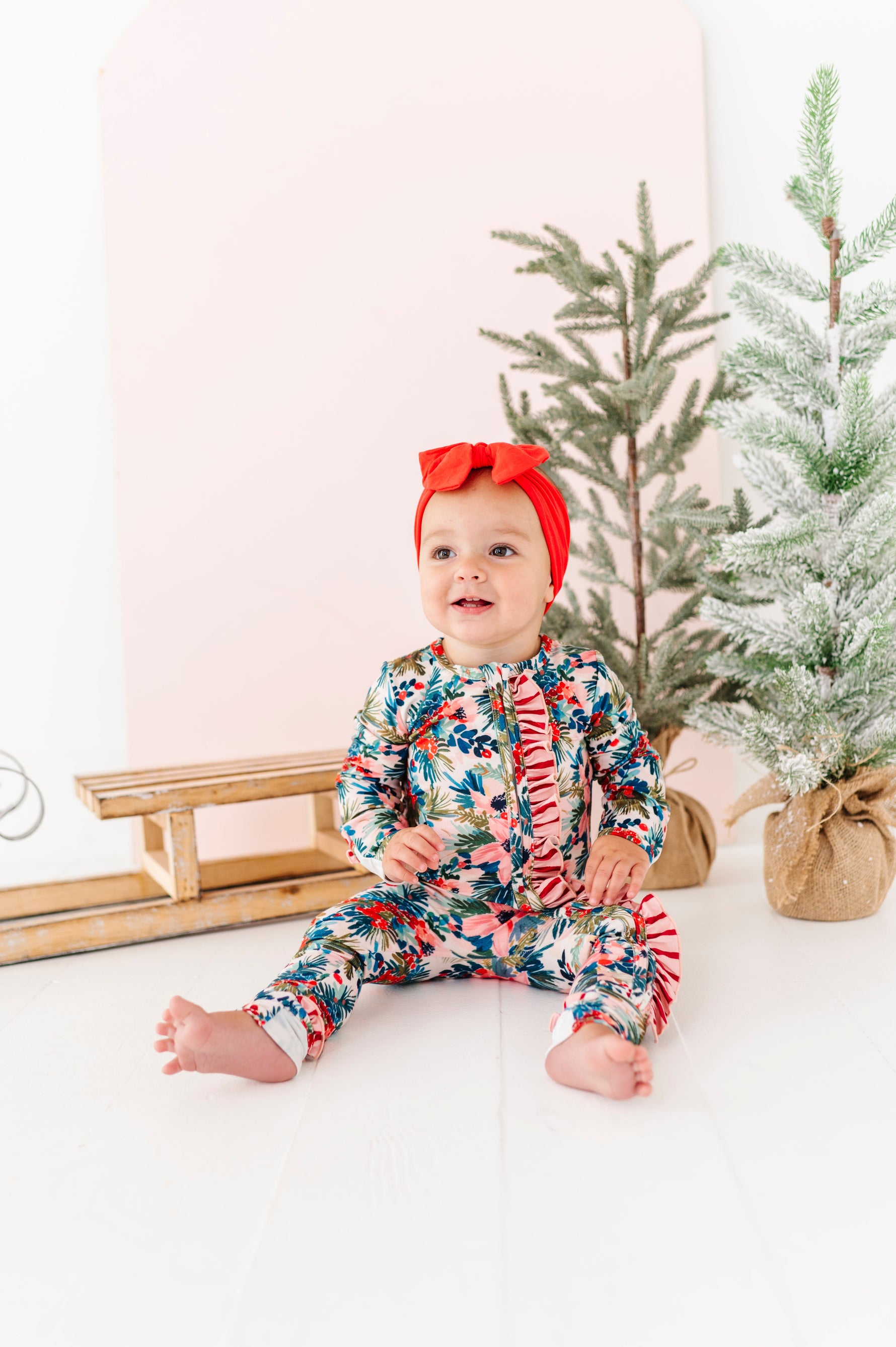 Holly Floral | ZIP ROMPER - By Baano