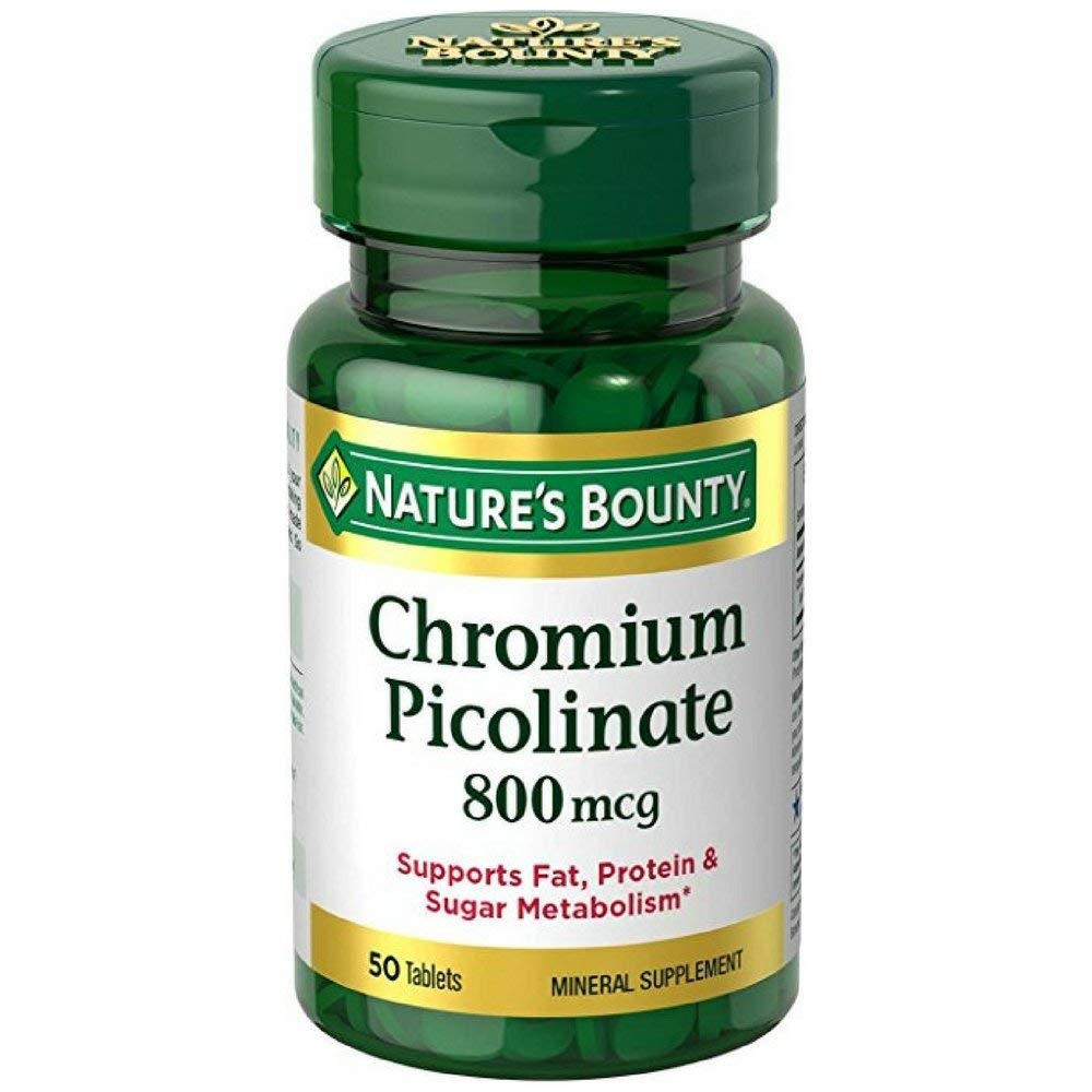 Nature's Bounty Mega Chromium Picolinate 800 Mcg Tablets