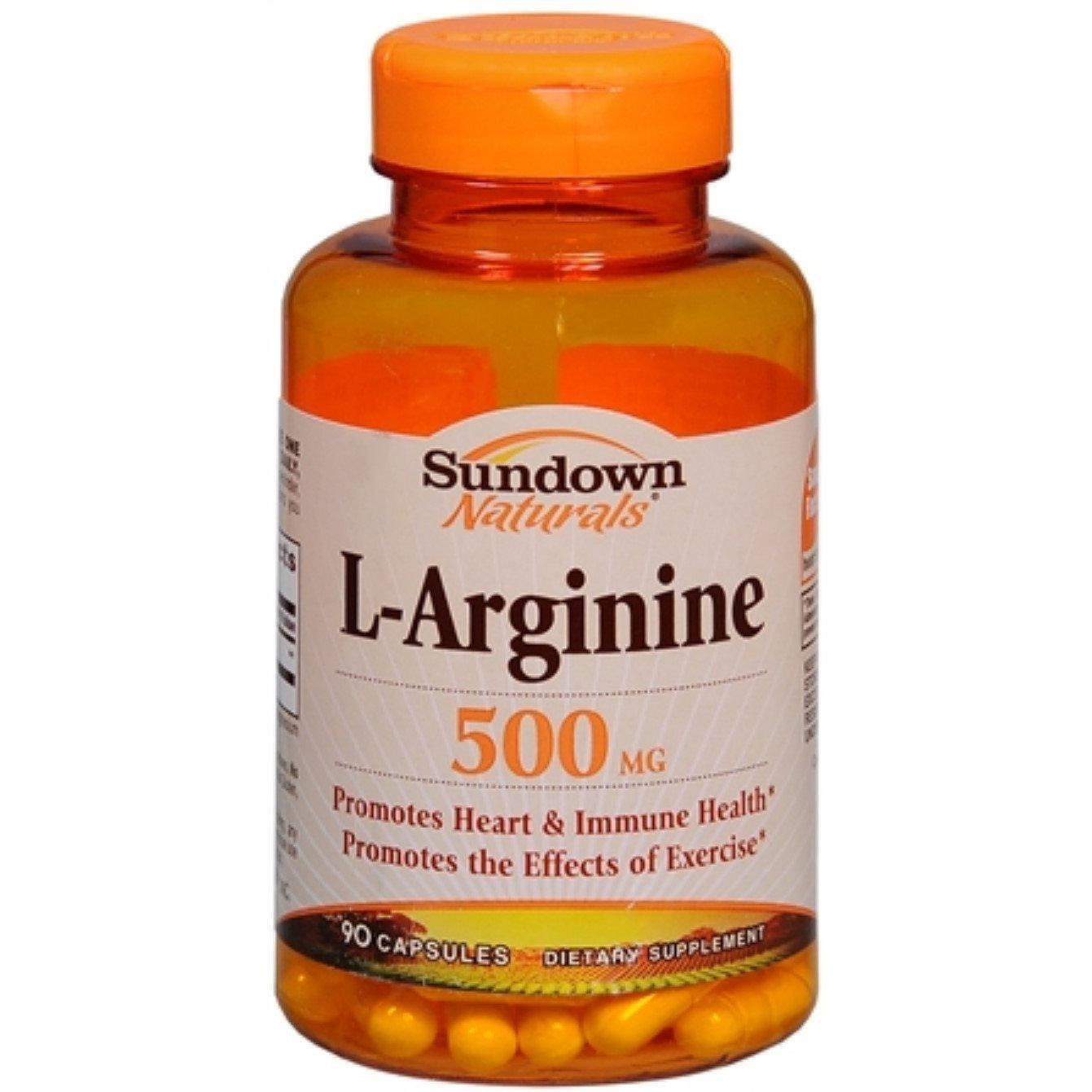 Sundown Naturals L-Arginine 500 Mg Dietary Supplement Capsules