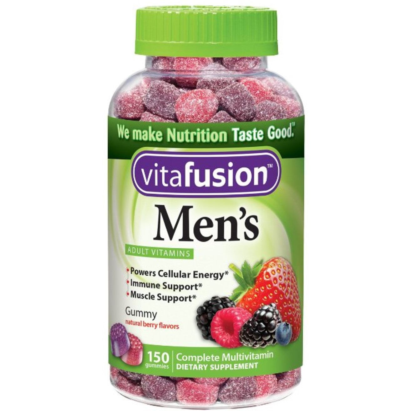 Vitafusion Men's Multivitamin Gummy, Natural Berry Flavors