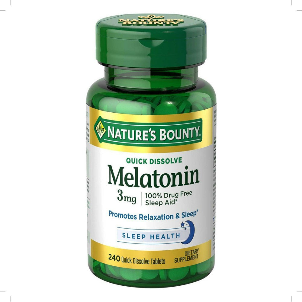 Nature's Bounty Melatonin, 3 Mg, Quick Dissolve Tablets