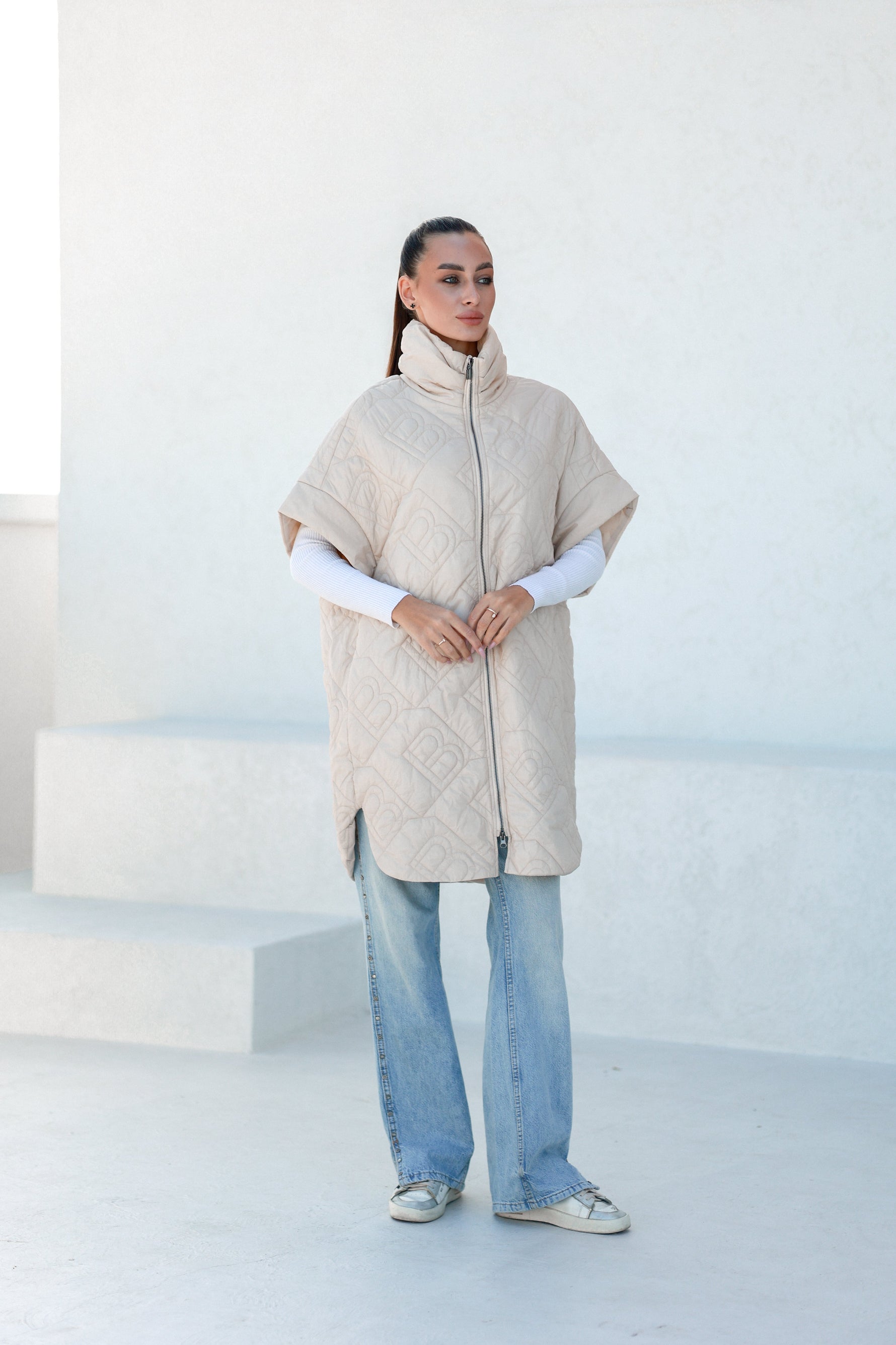 Bianca Relaxed Fit Embossed Vest