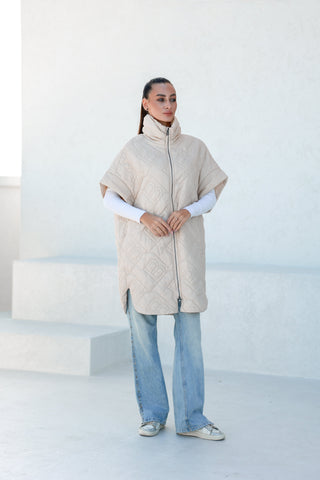 Bianca Relaxed Fit Embossed Vest