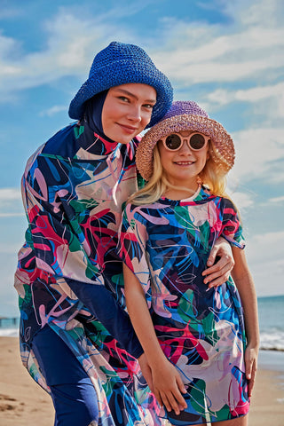 Lycra Navy Burkini Modest Swimwear M2497 - By Baano