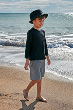 Woven Navy Boys Shorts B2432 Marina Modest