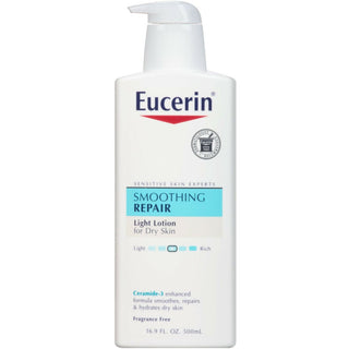 Eucerin Lotion, Light Feel, Advanced Repair, Fragrance Free