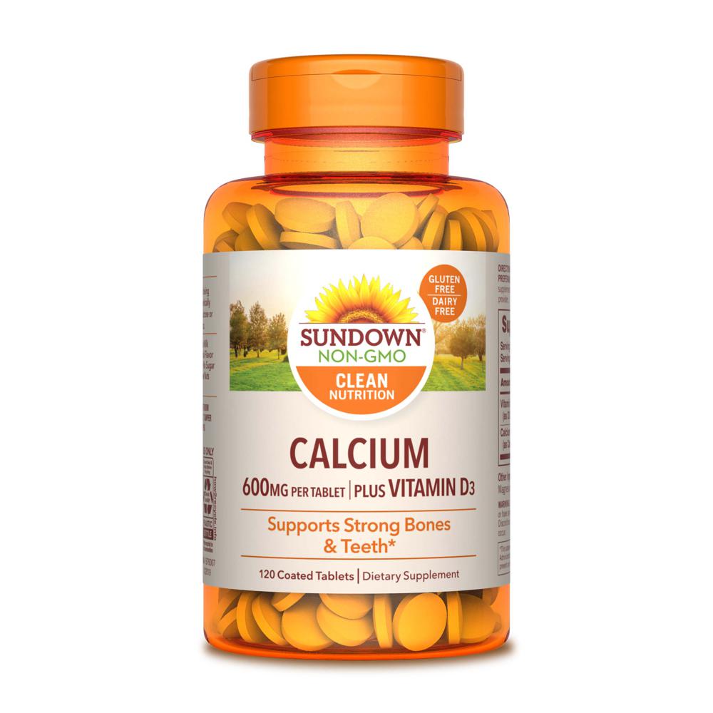 Sundown Naturals Calcium, Plus Vitamin D3, 600 Mg, Coated Tablets