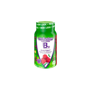 Vitafusion B-12 Energy Support Gummy Supplement Raspberry - 60ct