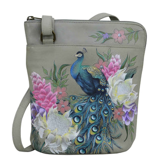 Organizer Crossbody With Extended Side Zipper - 493