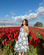 ADAIR PASSPORT TO THE SUN WOVEN MIDI DRESS - By Baano