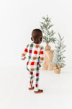 Holiday Plaid | ZIP ROMPER - By Baano