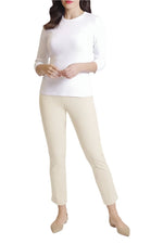 Peace of Cloth Mid Waist Zip Hook & Eye Closure Twill Pant - Glamourous Grace
