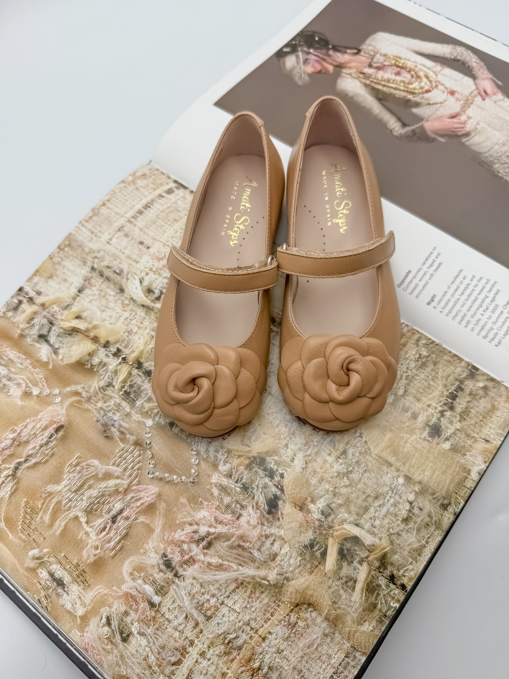 Camille- Tan Leather Mary Jane Shoes