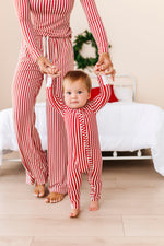 Red Stripes | ZIP ROMPER - By Baano