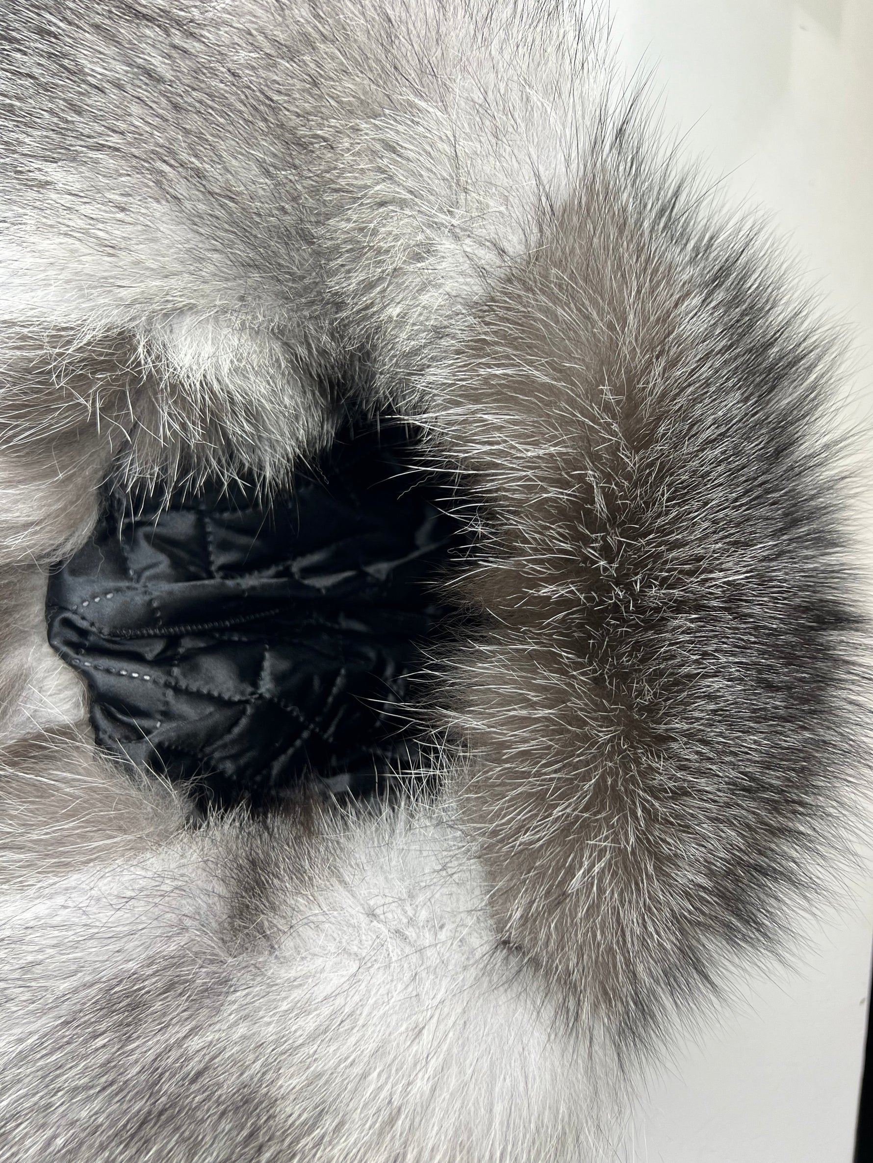 Genuine Silver Fox Fur Genuine Leather Hat