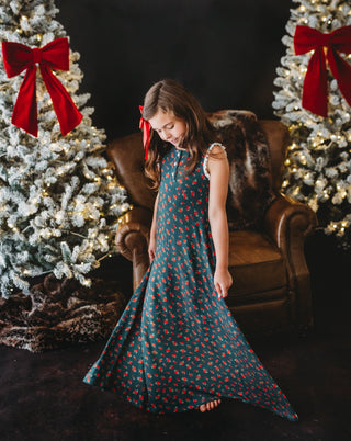 *PREORDER* Christmas Rose Maxi Gown