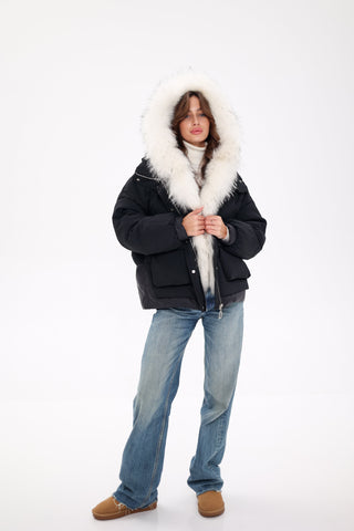 Genuine Fur Down Fill Parka - By Baano