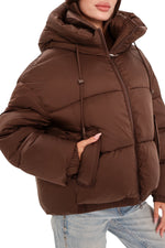 Dark Chocolate Insulated Bio-Down Jacket
