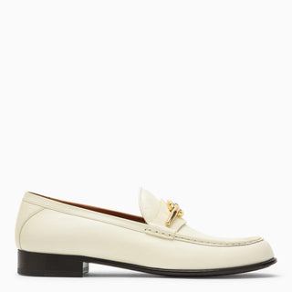 Ivory Leather Vlogo Signature Loafer - By Baano