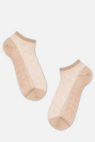 Ankle Socks Conte Active - 277 Viscose With Openwork Weaving - By Baano