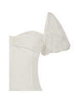 Pandora White Bubble Sleeve Backless Maxi Dress Miss Circle