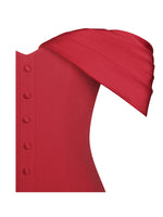 Narelle Crimson Off-Shoulder Sweetheart Drop Waist Mini Dress Miss Circle