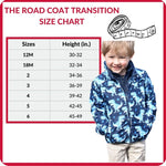 Car Seat Coat | The Road Coat Transition - Navy Raptor Print