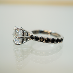 3.5ct Round Cut Moissanite Double Halo Engagement Ring Ring Deluxe Fine Jewelry