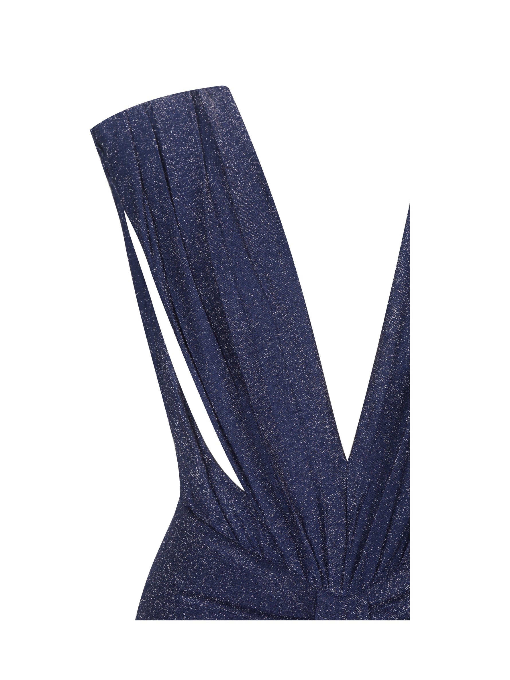 Terri Navy Sparkle Plunging Backless Maxi Dress Miss Circle