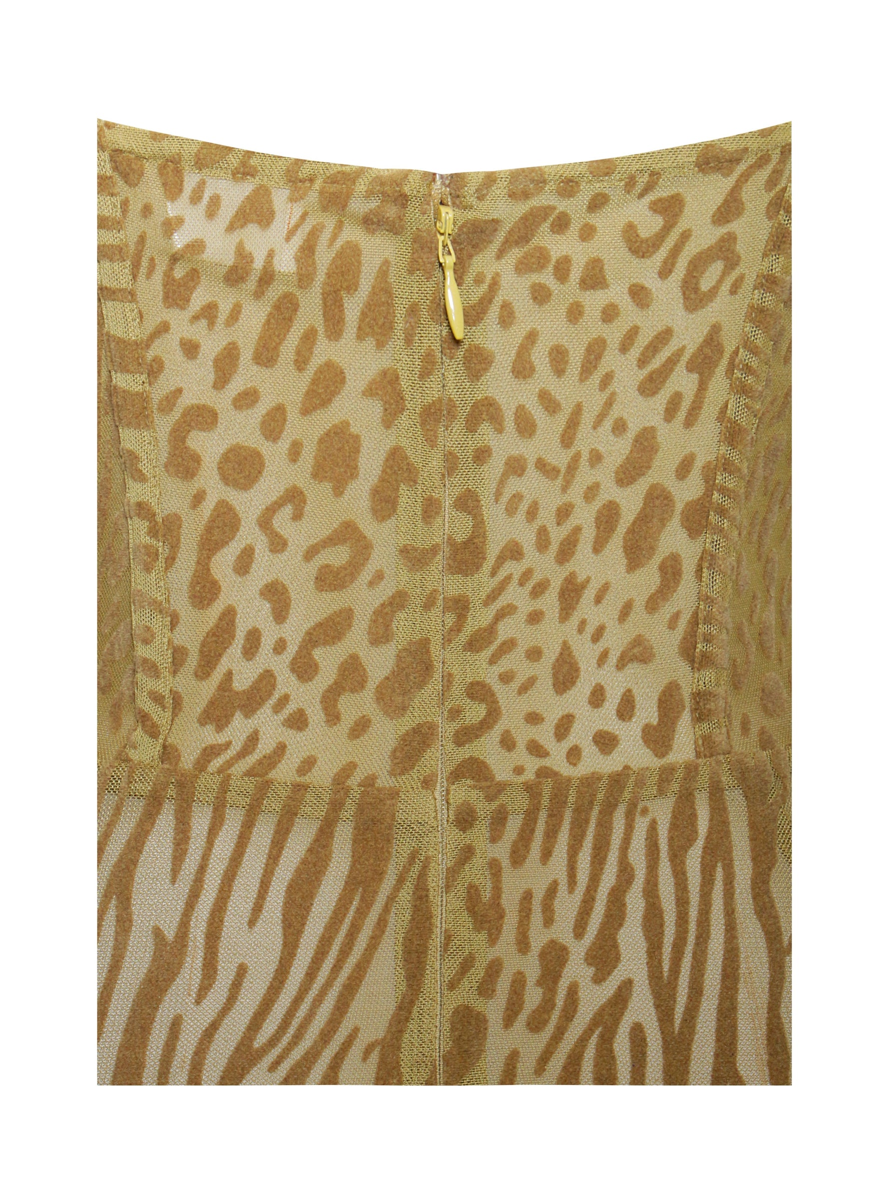 Ulani Gold Burnout Velvet Detail Mesh Maxi Dress Miss Circle