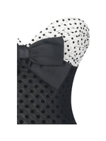 Faith Black and White Polka Dot Sweetheart Maxi Dress Miss Circle