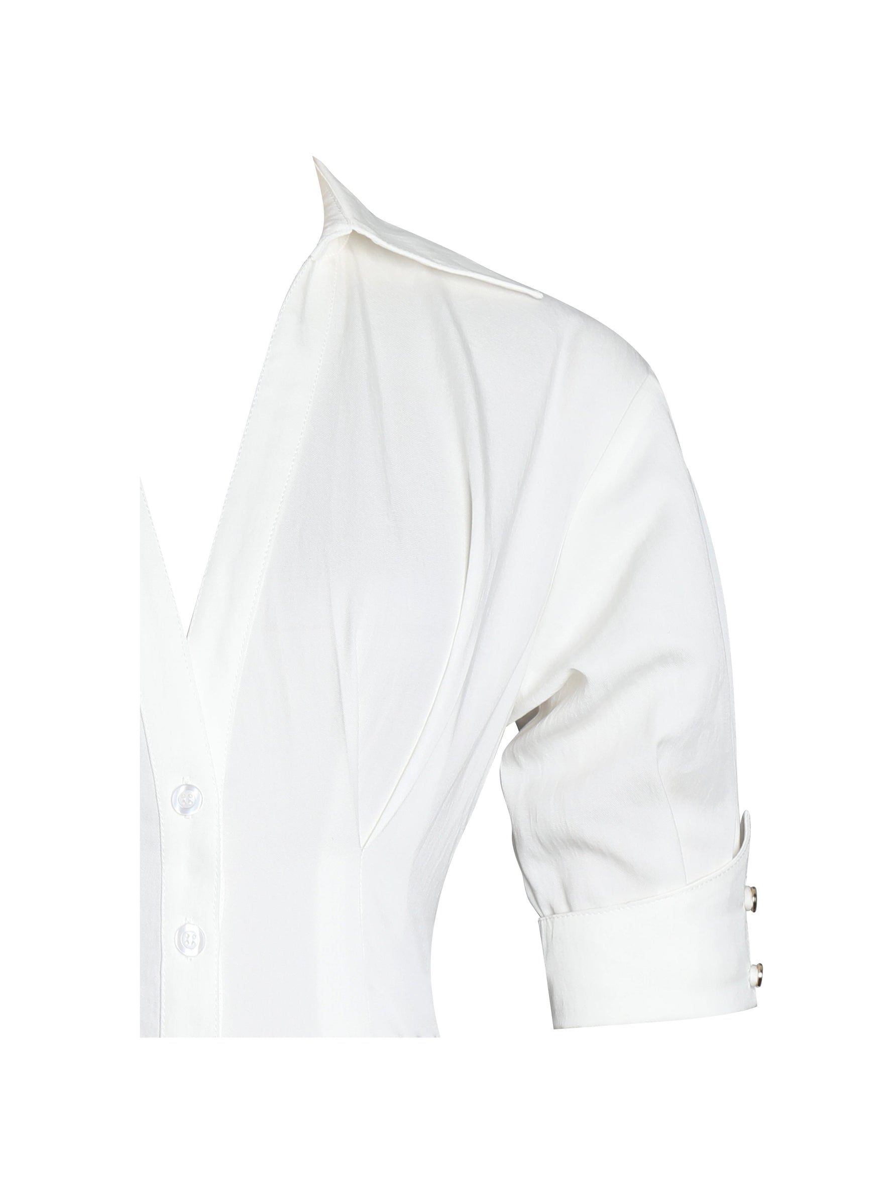 Palina Lyocell Pleated Midi Preppy Shirt Dress Miss Circle