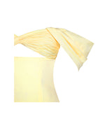 Umika Butter Yellow Bubble Hem Mini Dress