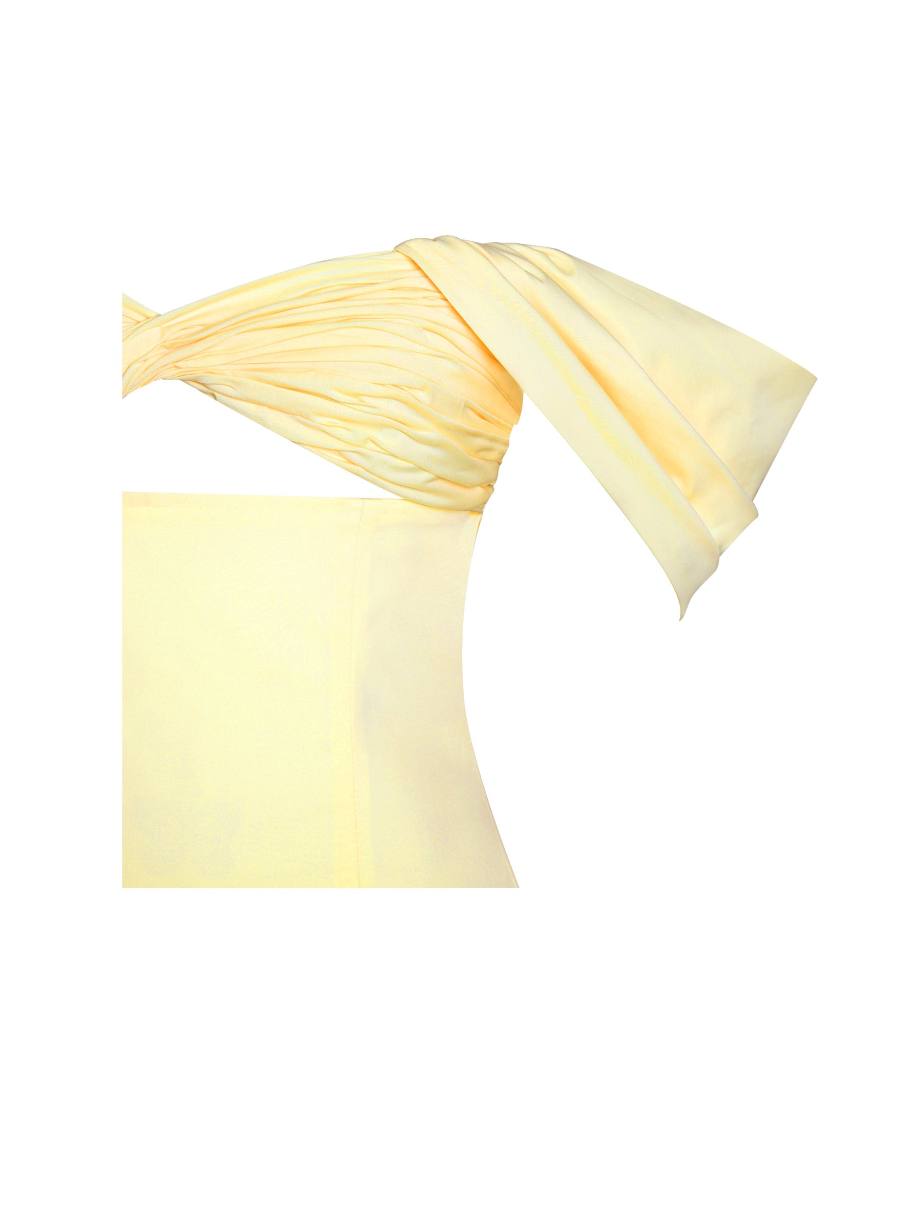 Umika Butter Yellow Bubble Hem Mini Dress